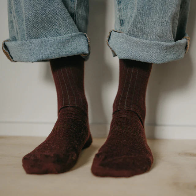 Merino Wool Crew Socks | WOMAN | Fig