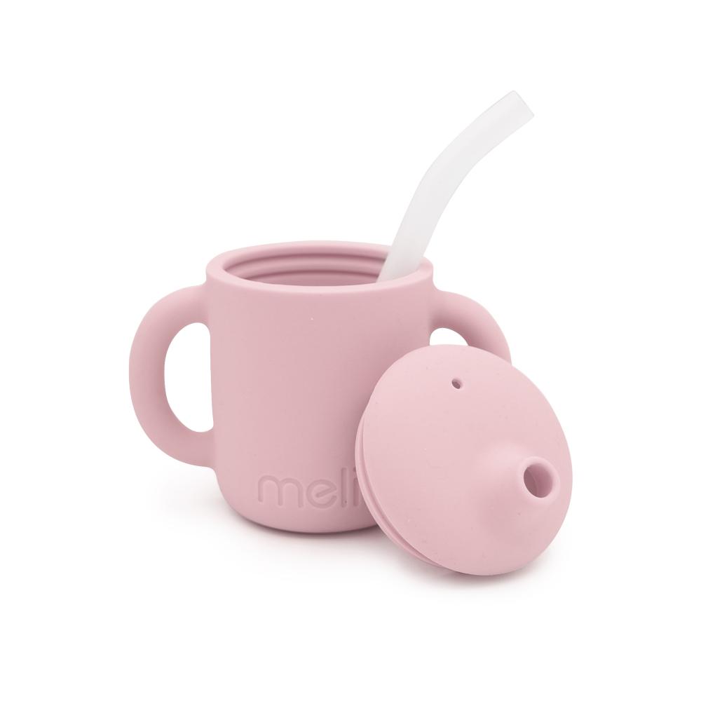 Melii 3 in 1 Silicone Training Cup - Pink