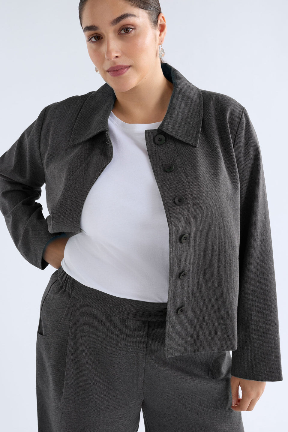 Unn Jacket - DARK GREY MARLE