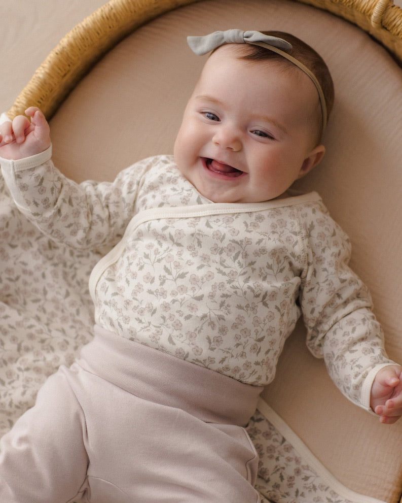 Side Snap Bodysuit + Pant Set Floret
