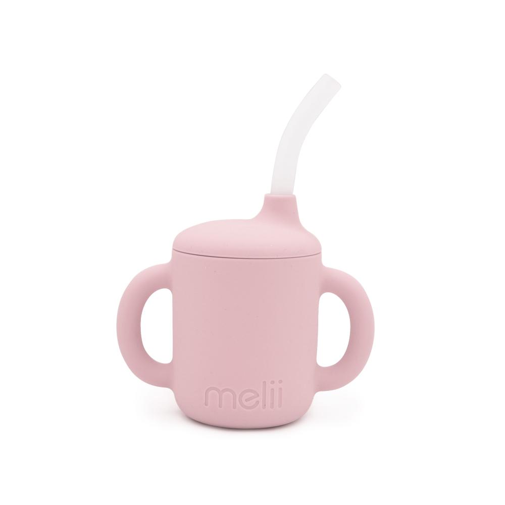 Melii 3 in 1 Silicone Training Cup - Pink