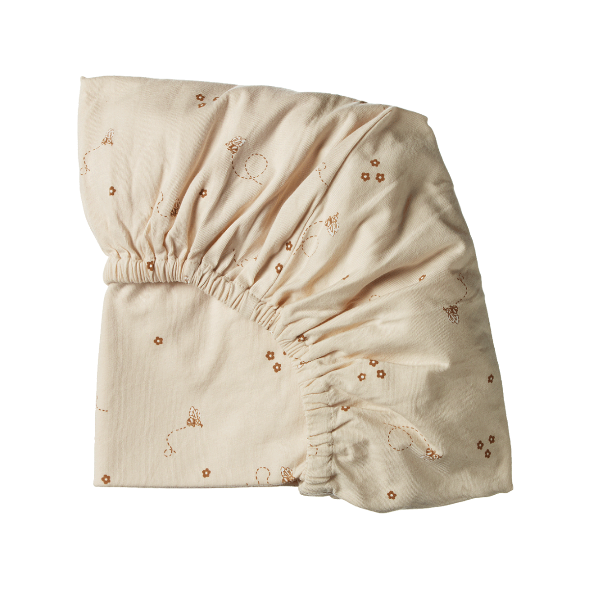 Fitted Bassinet sheet jersey - BUMBLE BEE PRINT