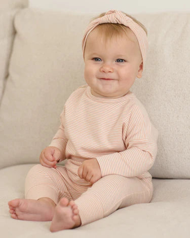 Long Sleeve Tee Melon Micro Stripe