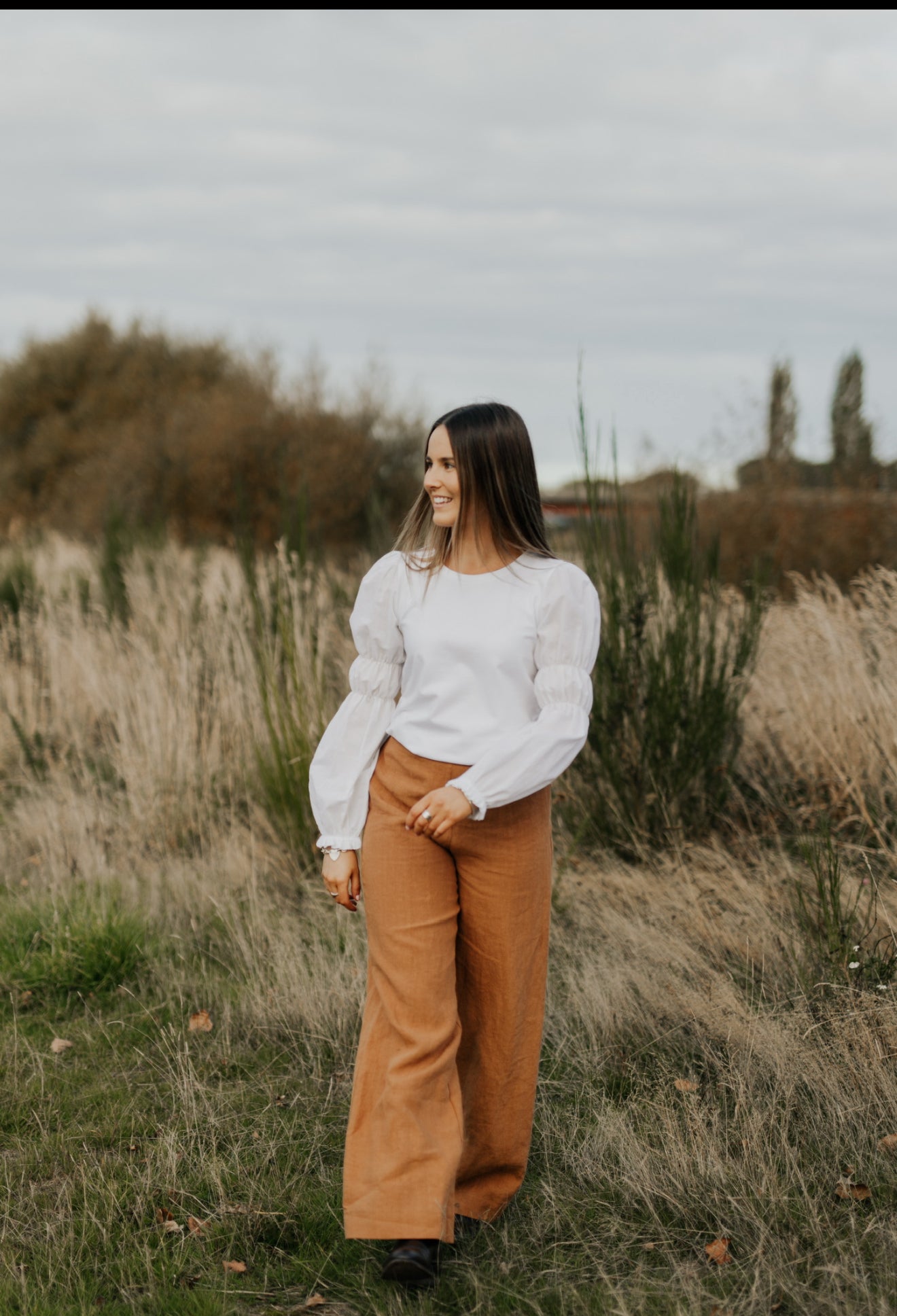 Victoria top in white