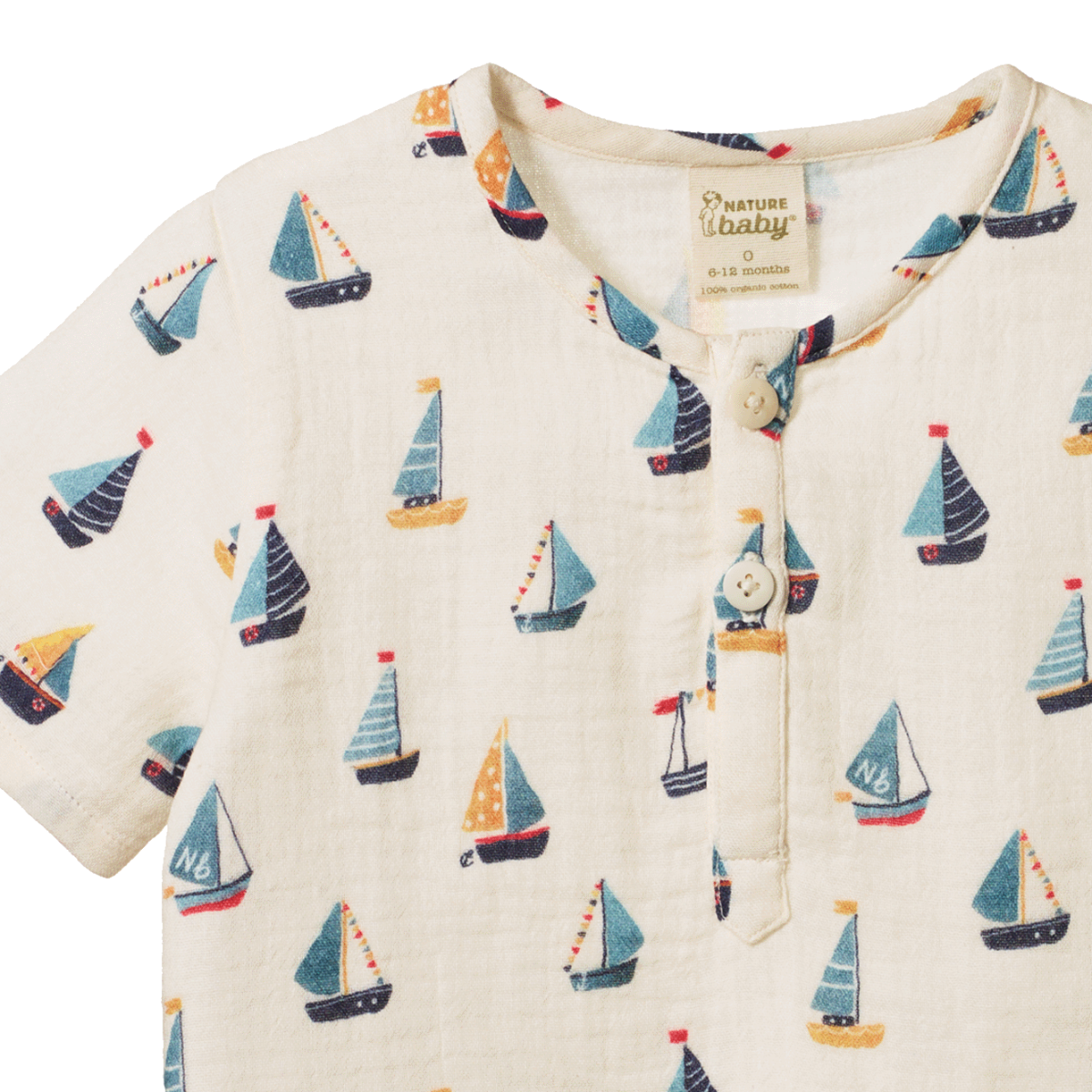 Caravan Shirt Muslin - Regatta  Print