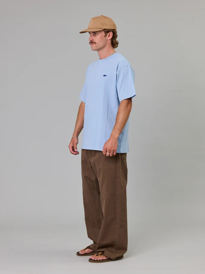 STAMP SEA TEE - WASHED BLUE
