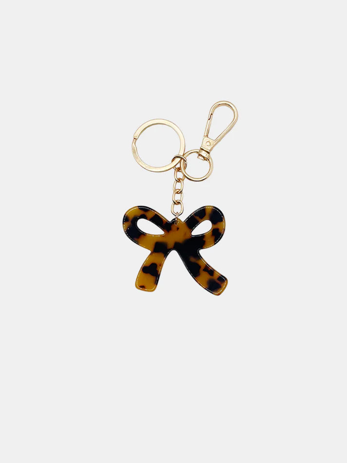 Bow Beauty Key Chain - Light Tort