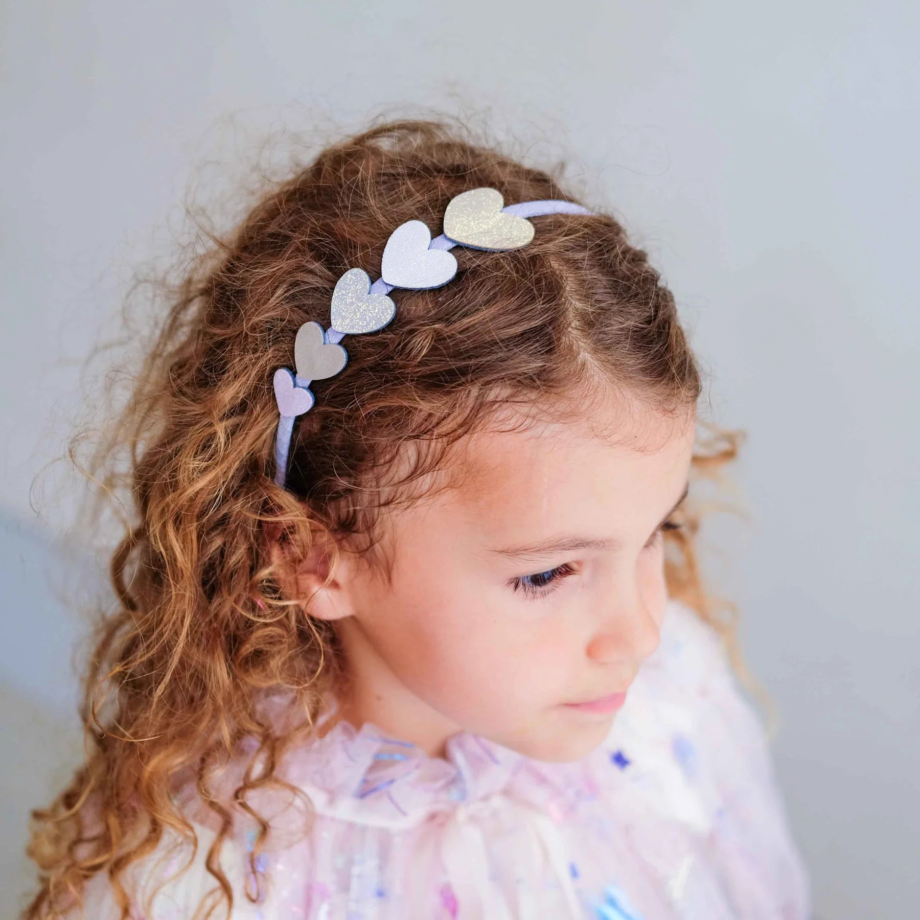 Falling Heart Headband - PURPLE