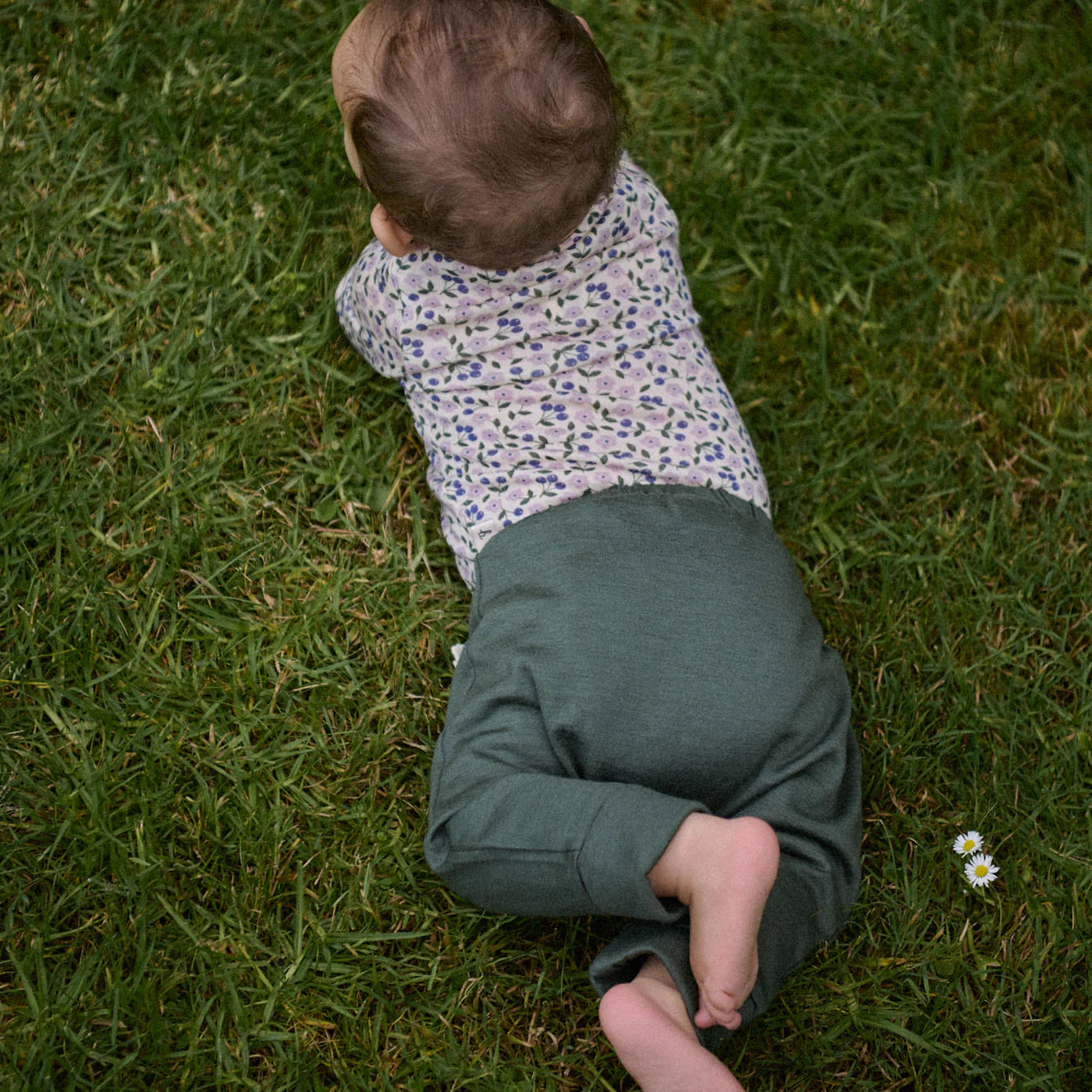 Merino Long sleeve Bodysuit - Briarwood Lilac Print