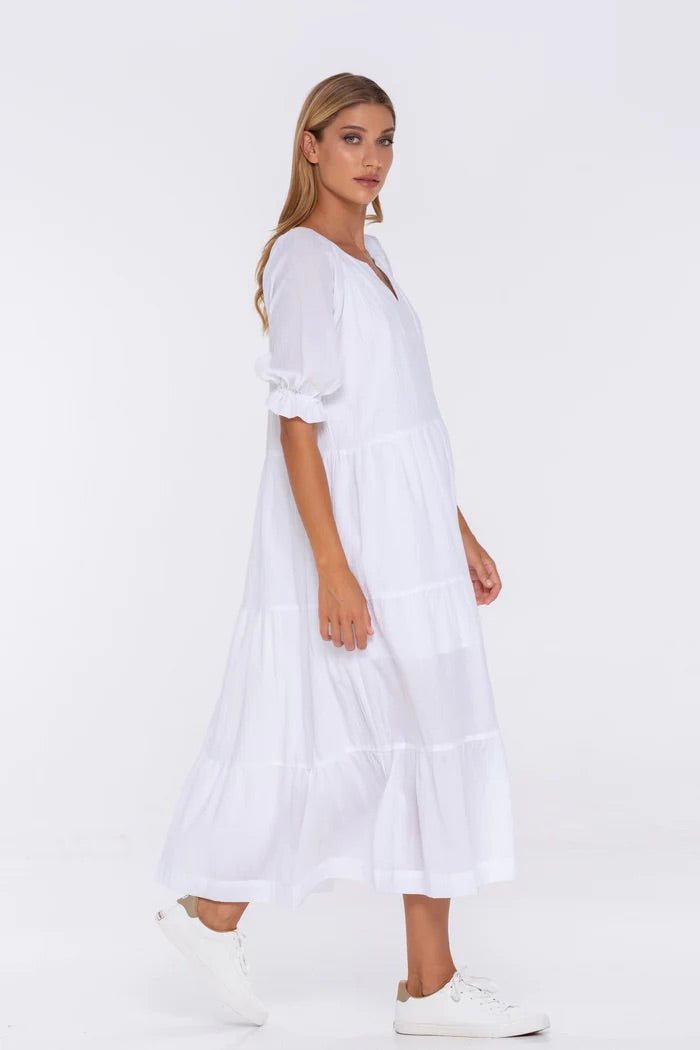 ZALIA DRESS - WHITE