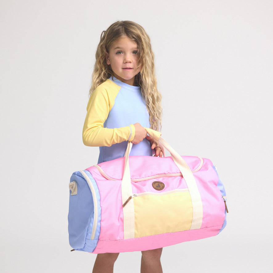 Packable Duffle Bag - Pop Colourblock