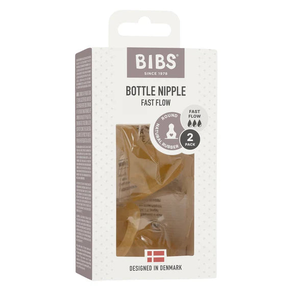 Fast Flow - bottle nipple (2pk) latex