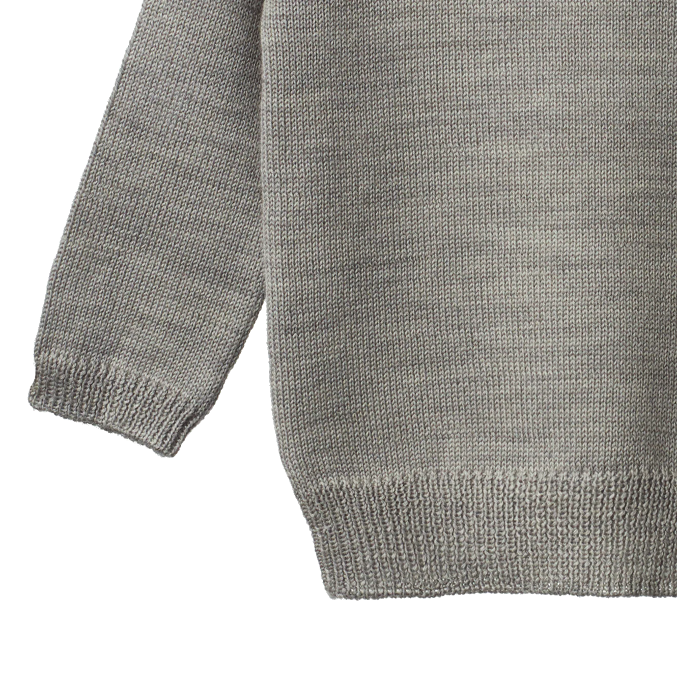 Merino Knit Pullover - Grey marl
