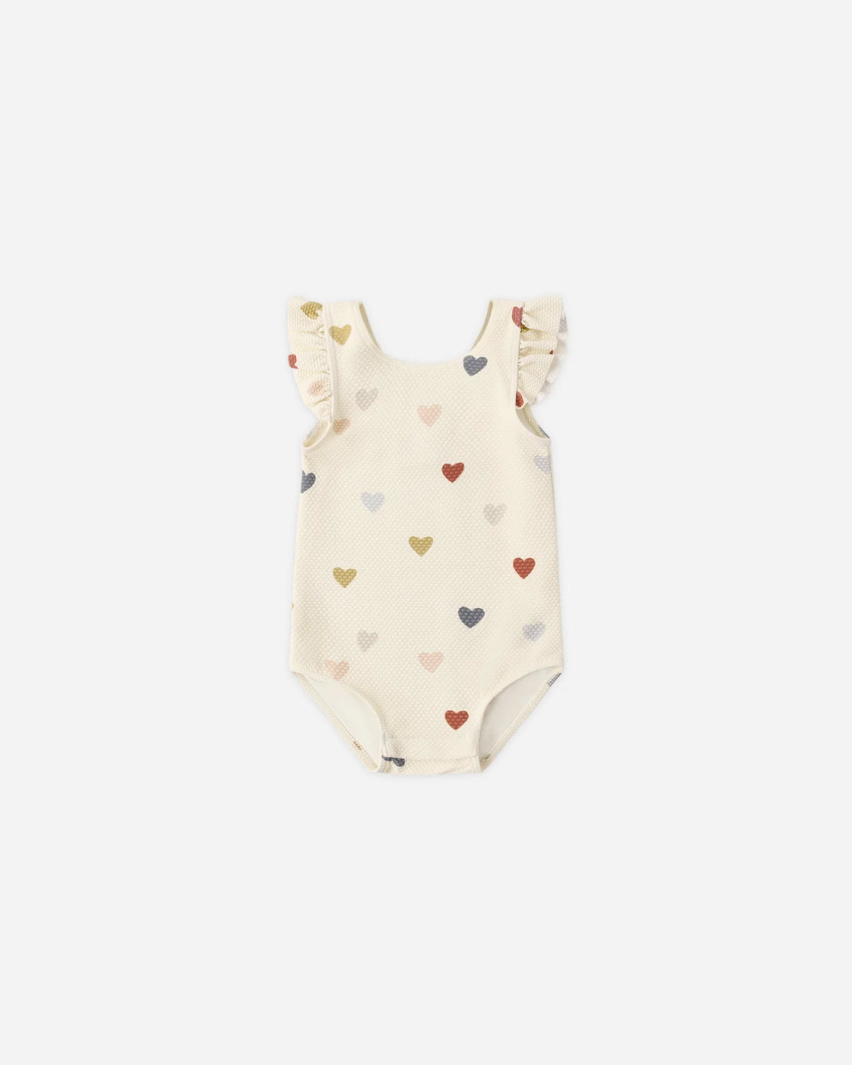 Scoop Back One-Piece Swimsuit Confetti Hearts