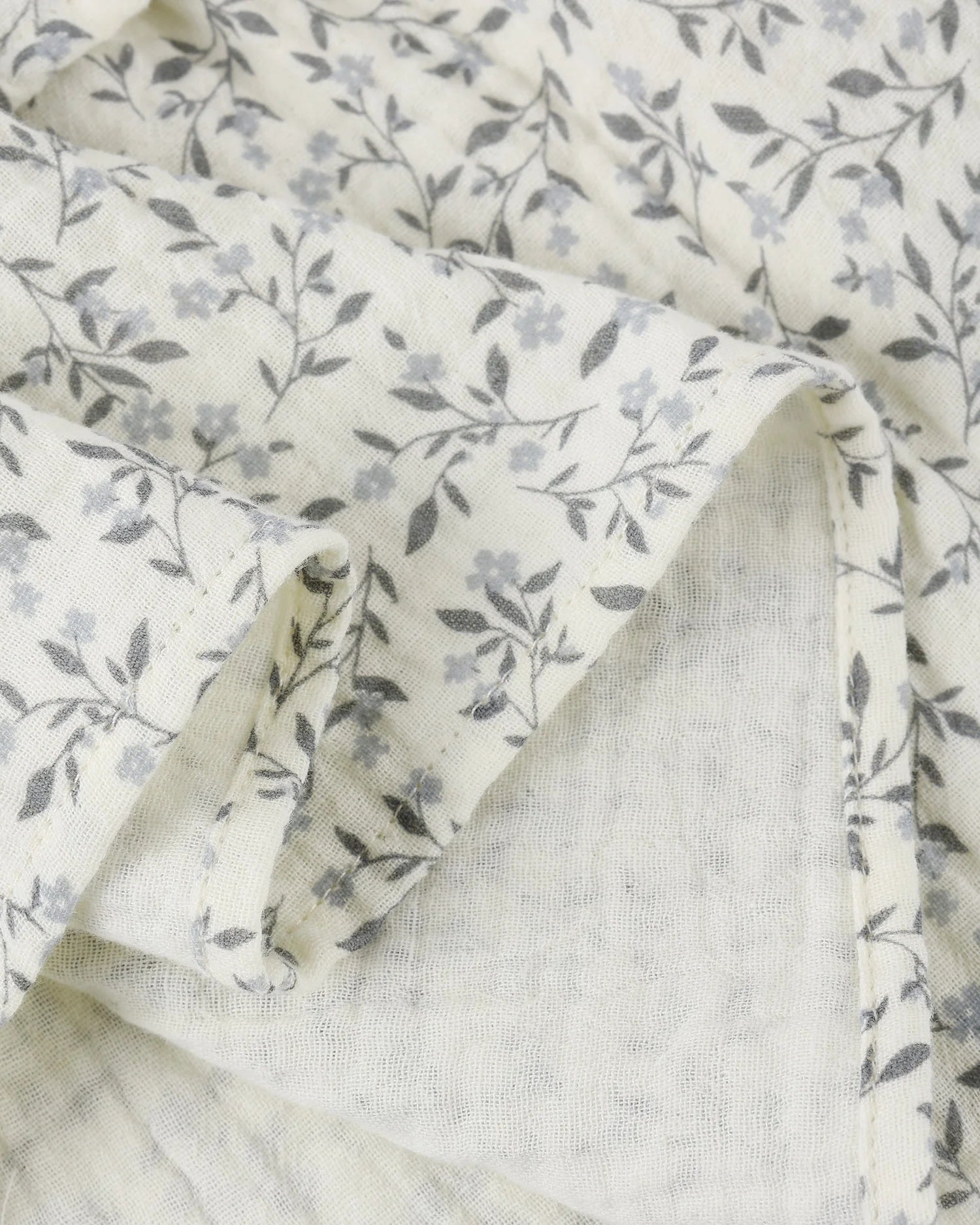 Ruffled Midi Skirt || Blue Vines