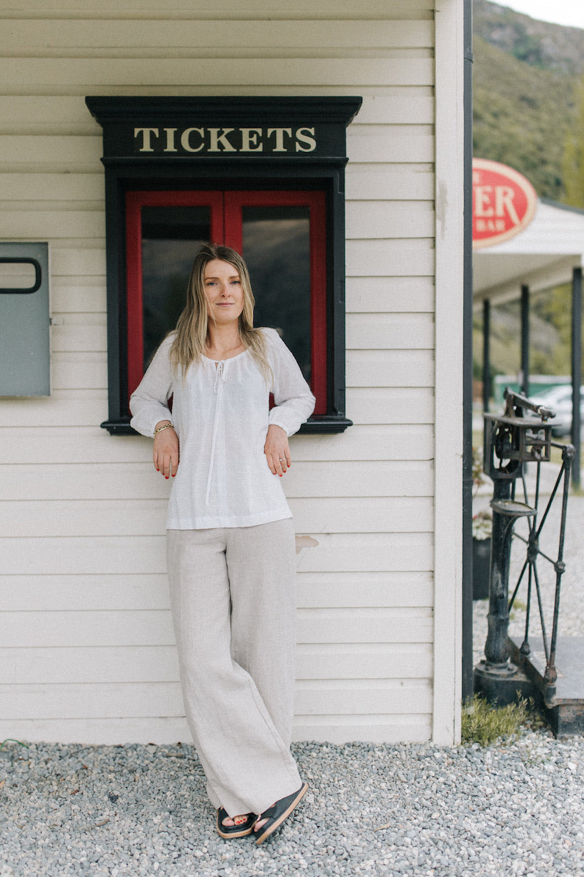 Milly top - white cotton (PRE ORDER)