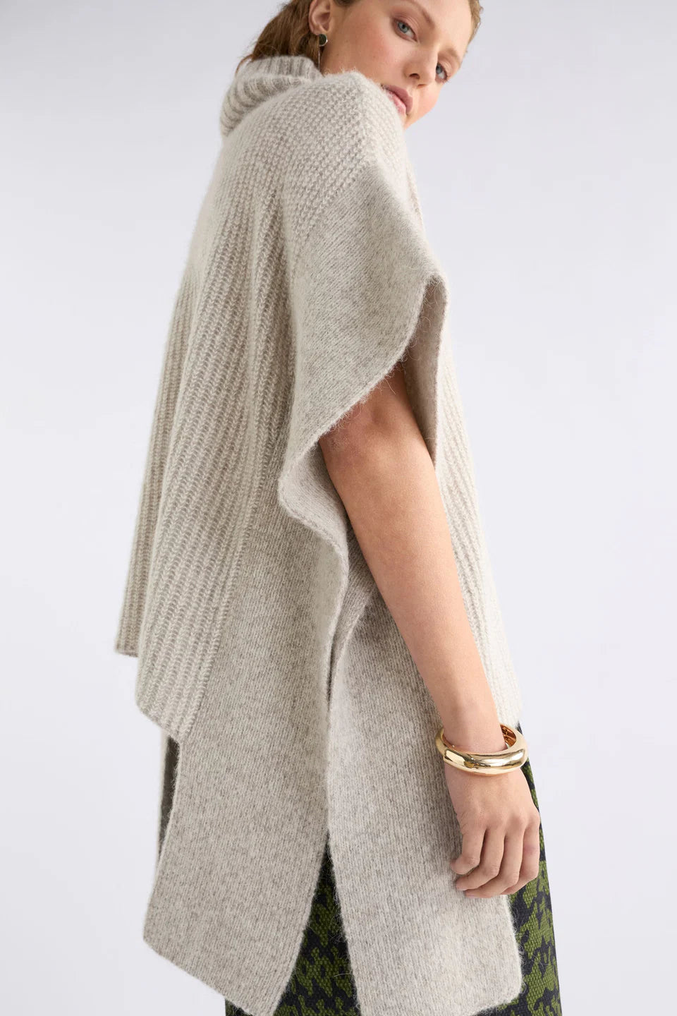 Aleph Poncho - OATMEAL MELANGE
