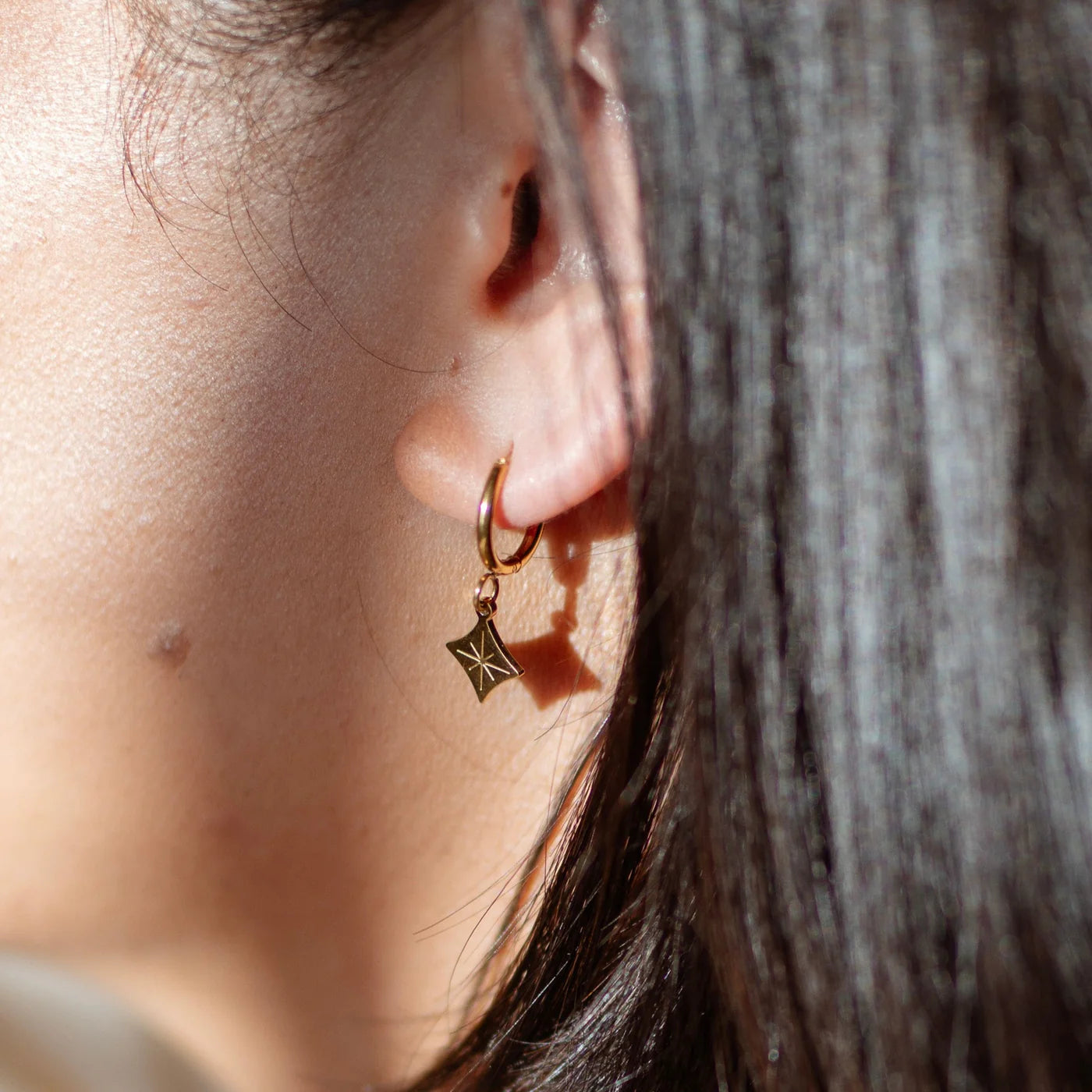 DIAMOND HOOP EARRINGS