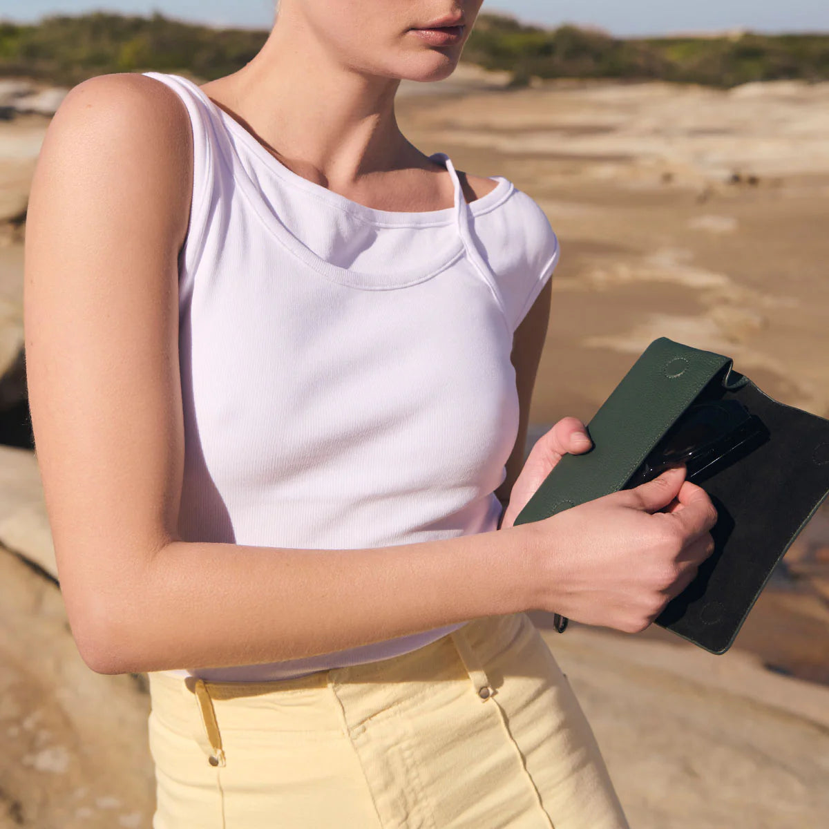 Into The Ether Sunglass Case- Teal