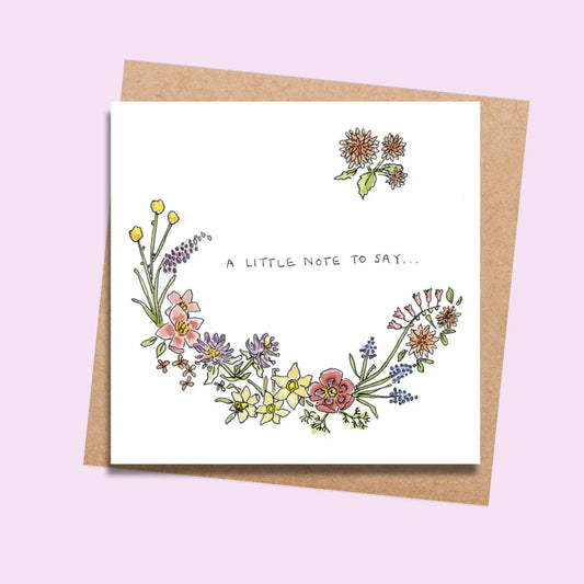 A little note to say - Card