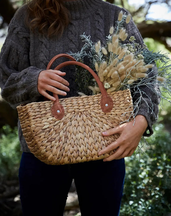 Small Harvest Basket / Suede