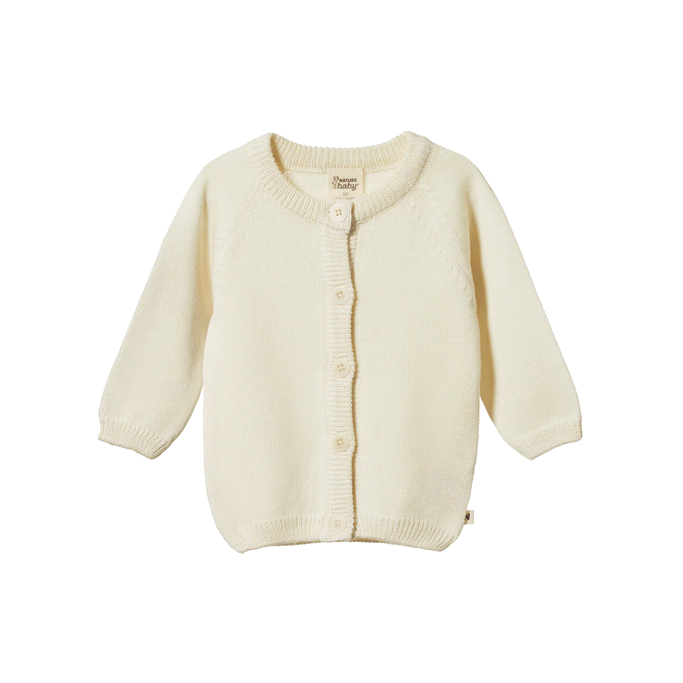 Merino knit cardigan - Natural