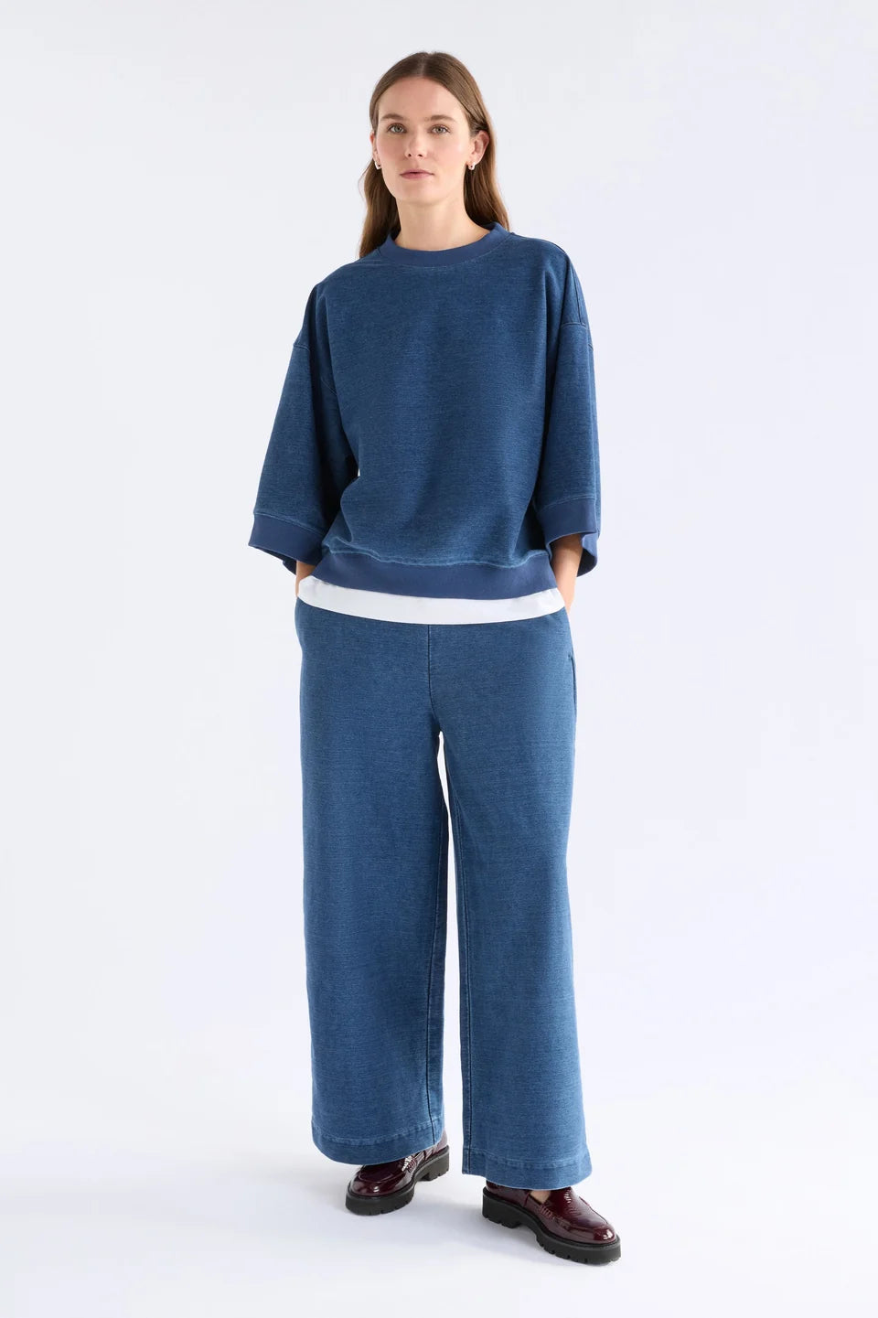 Enfeld Tee - Mid blue wash