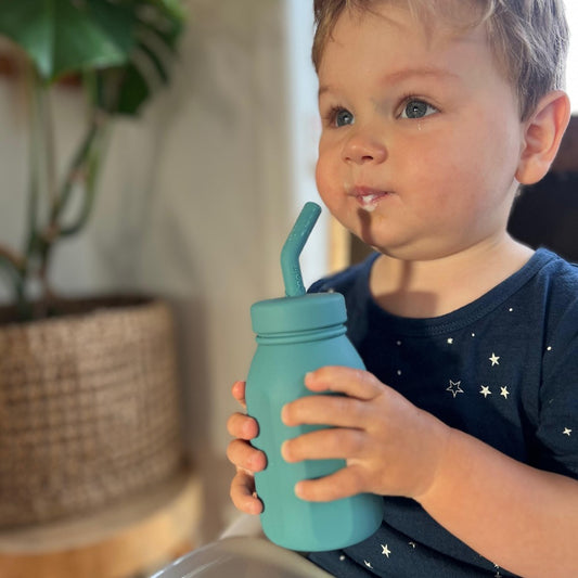 Melii Silicone Milk Bottle - Luxe Blue