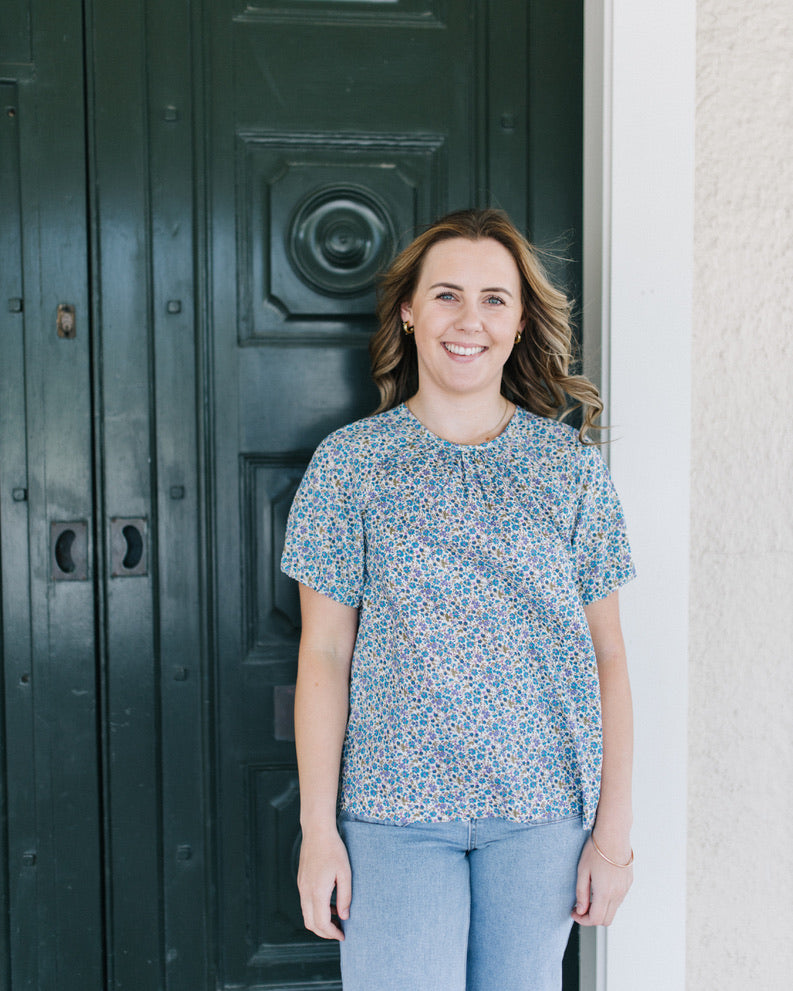 Jane blouse - Blue floral