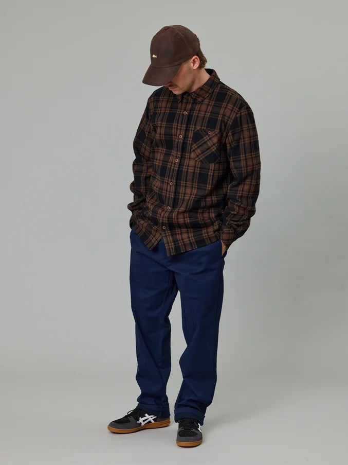 STAMP TILLER WAX CAP - BROWN