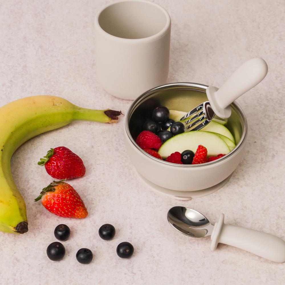 Nestling Silicone Open Training Baby Cup - Oat