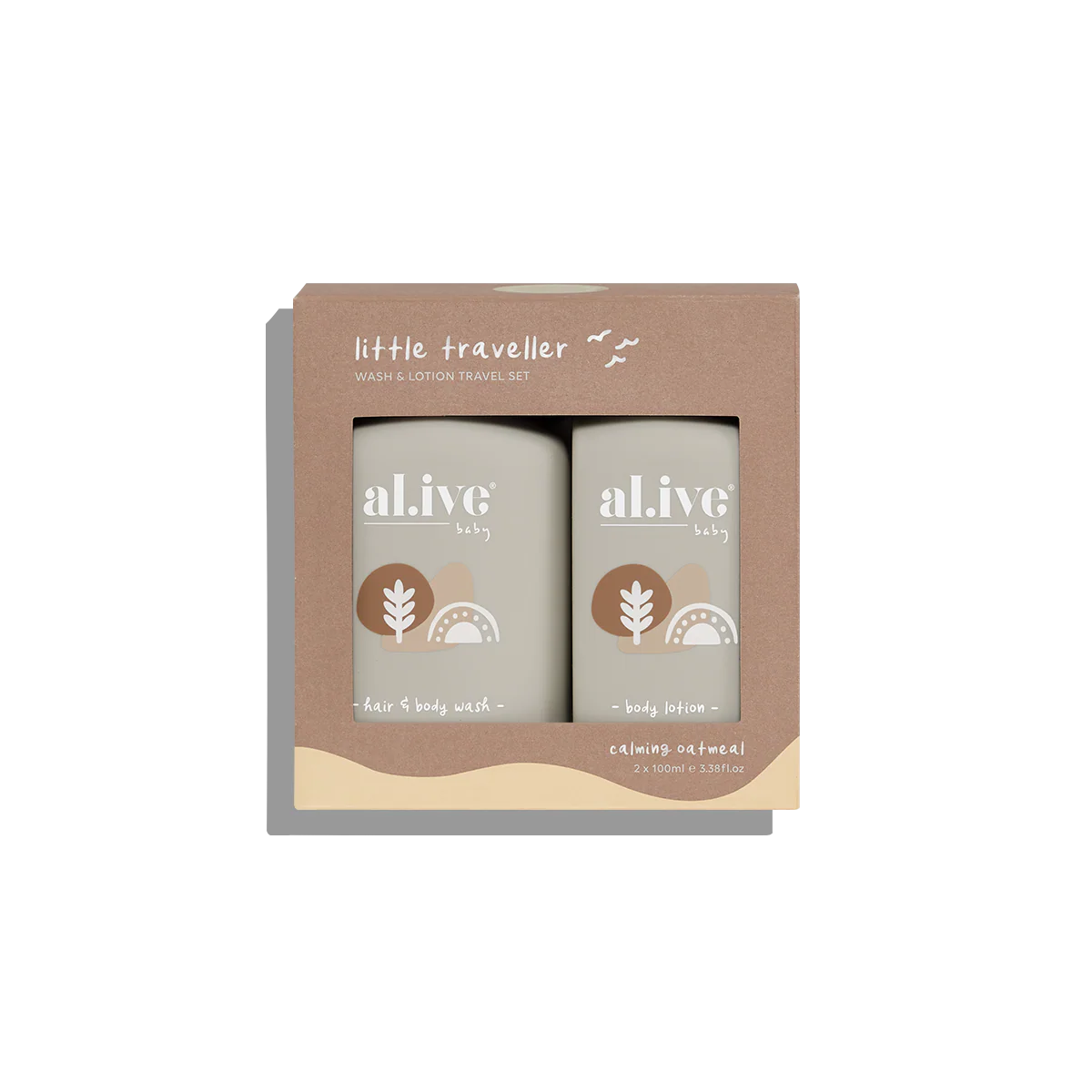 Little Traveller - Wash & Lotion Travel Set Calming oatmeal
