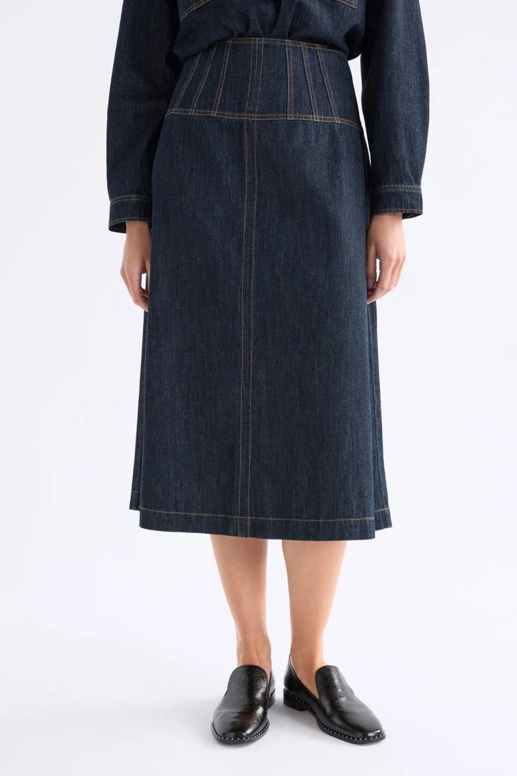 Valor Skirt - DARK BLUE WASH