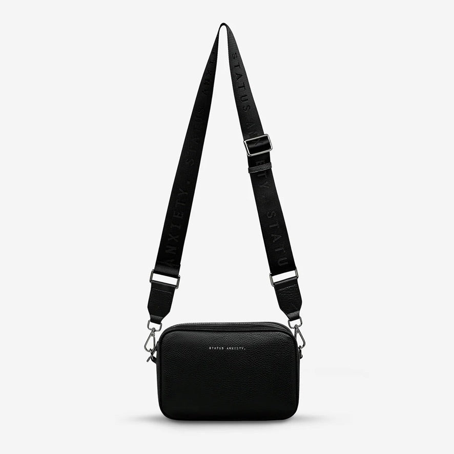 Plunder Bag With Webbed Strap - Black