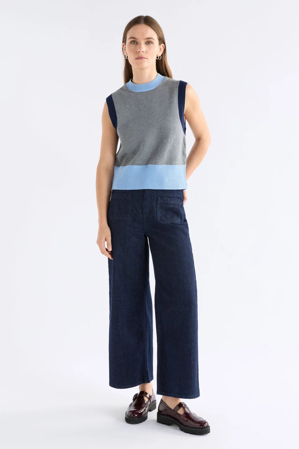 Bolsa Knit Vest - GREY MARLE