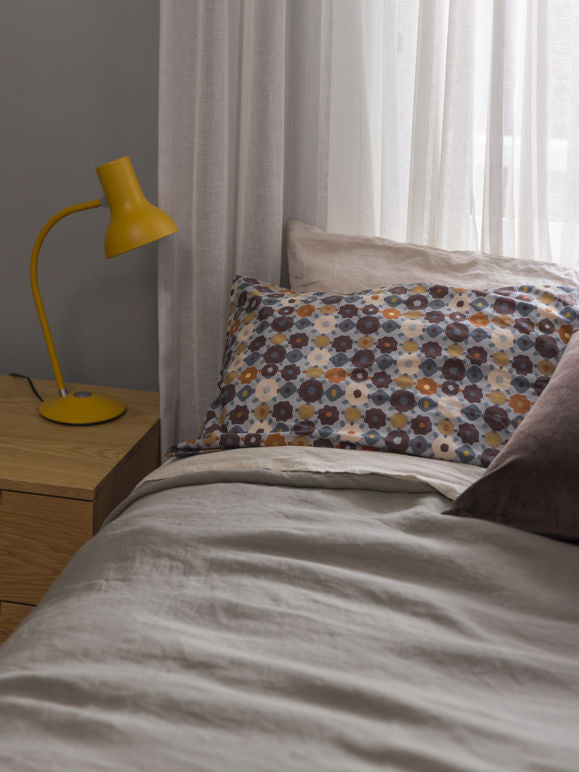 Lisbon Pillowcase Pair - Cloud/Multi