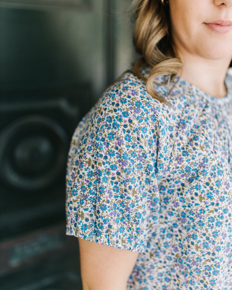 Jane blouse - Blue floral