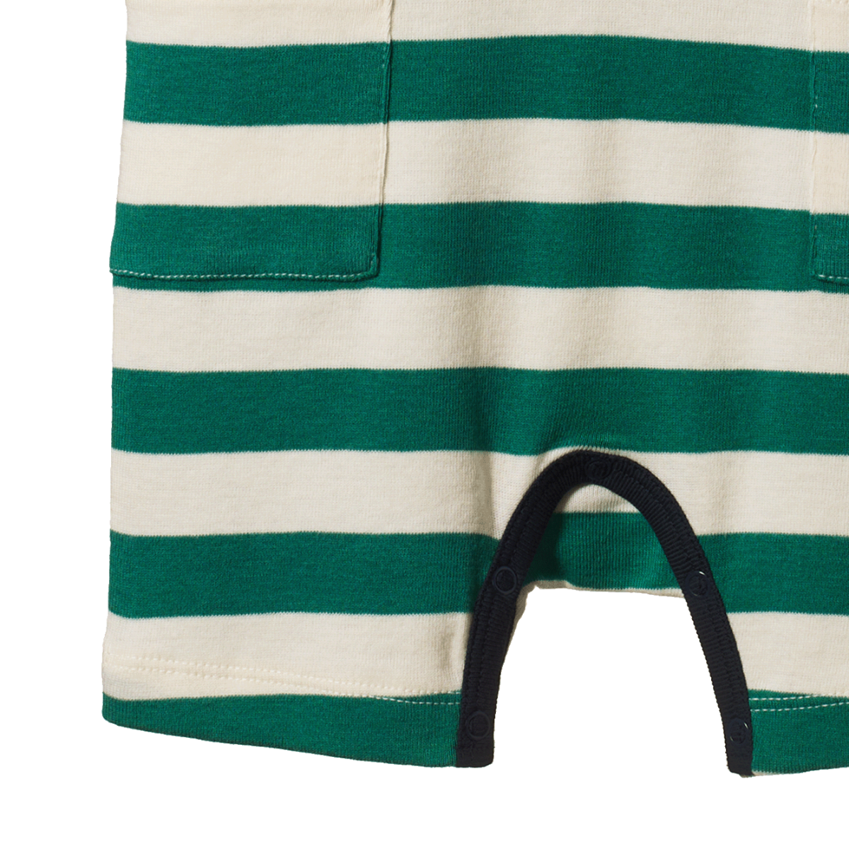 Camper Suit- Peppermint Navy Stripe