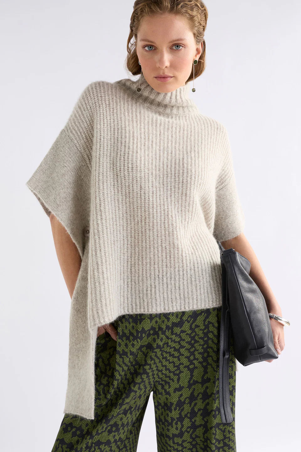 Aleph Poncho - OATMEAL MELANGE