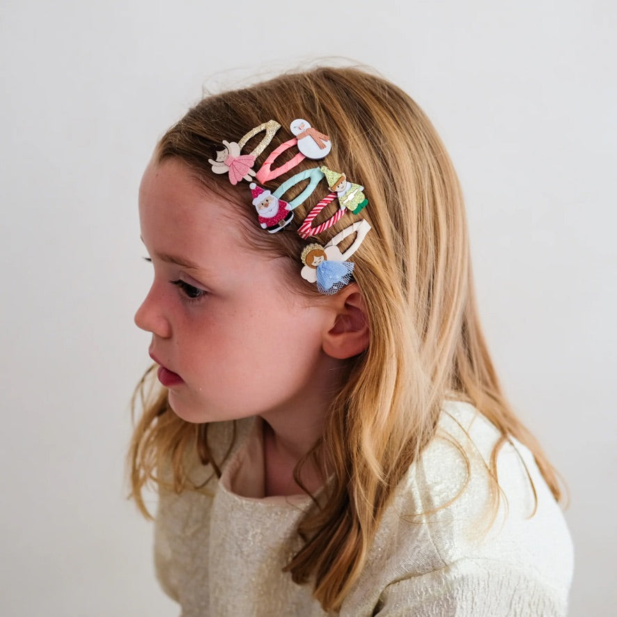 Cute christmas character mini hair clips