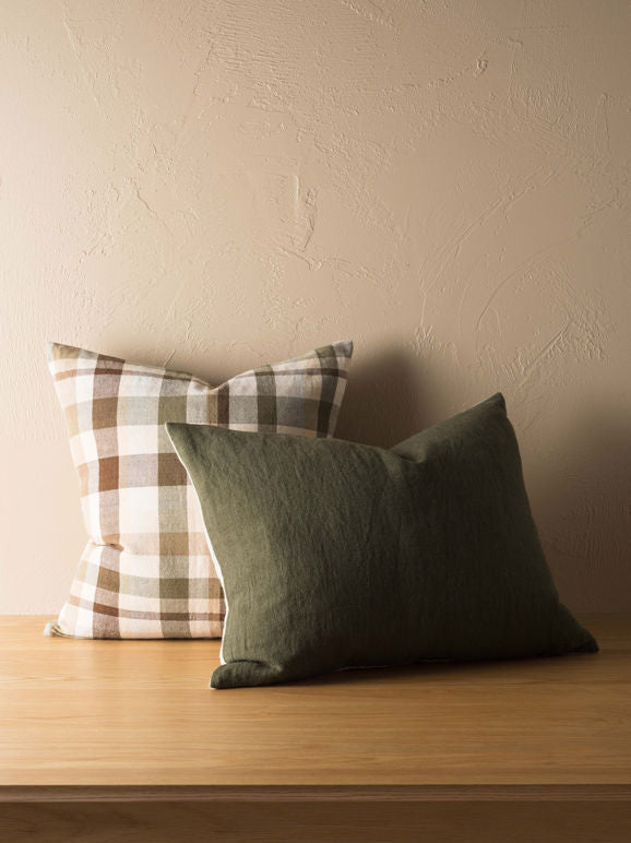 Amano Cushion Cover - Ivy/Natural