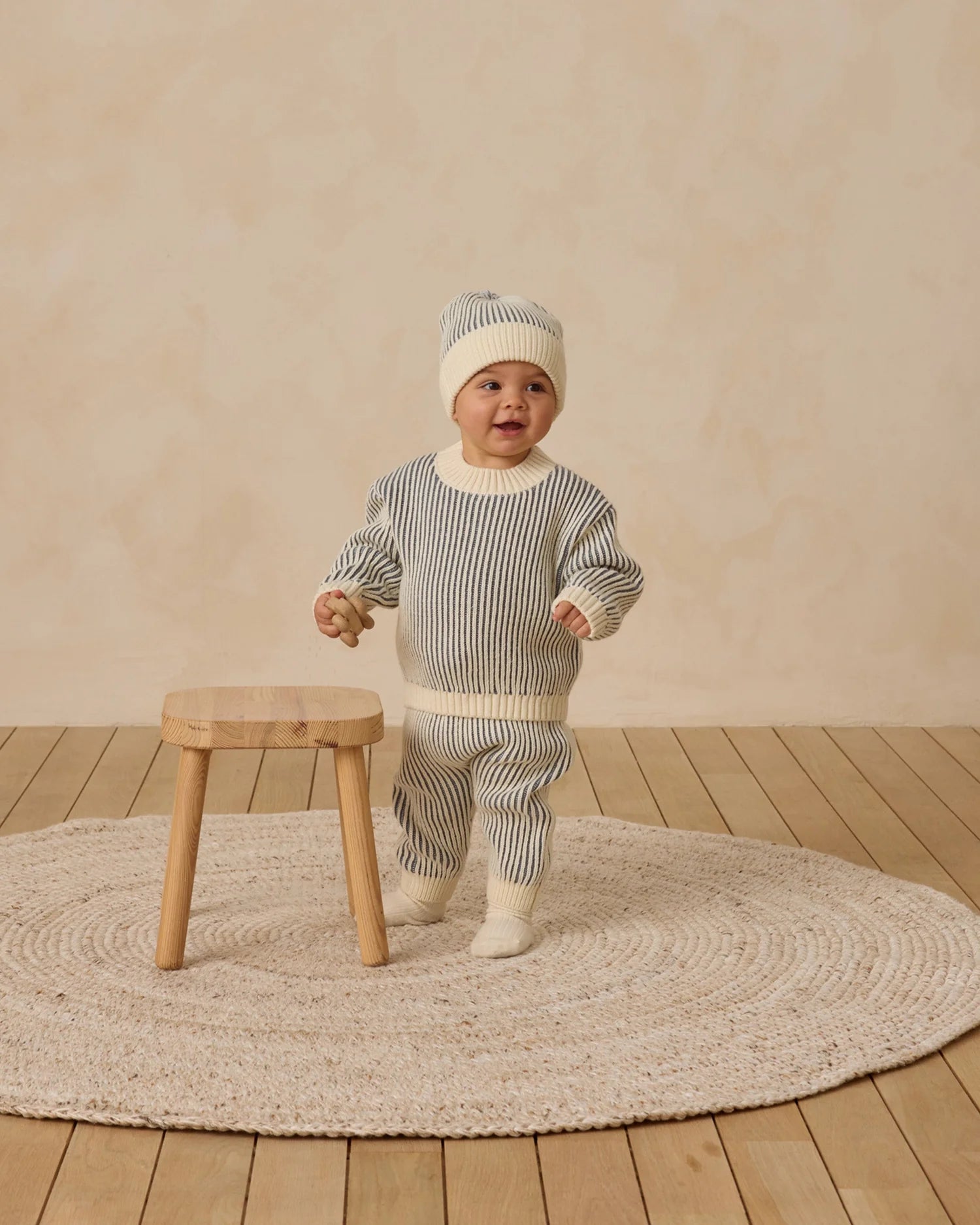 Relaxed knit sweater - Ocean