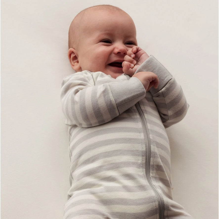 Merino/Organic Cotton PJ Suit - Pebble