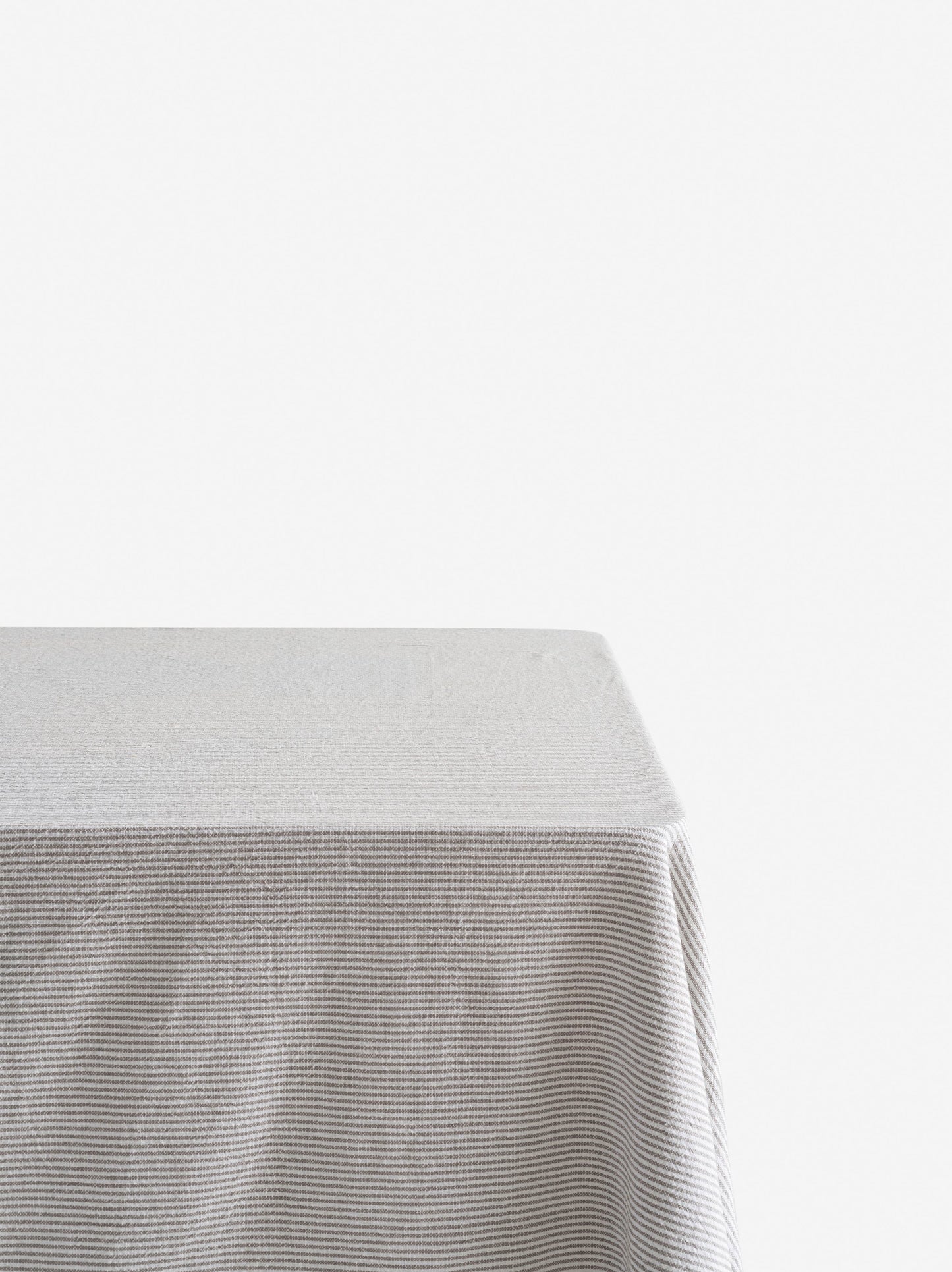 Stripe Washed Cotton Tablecloth - Grey