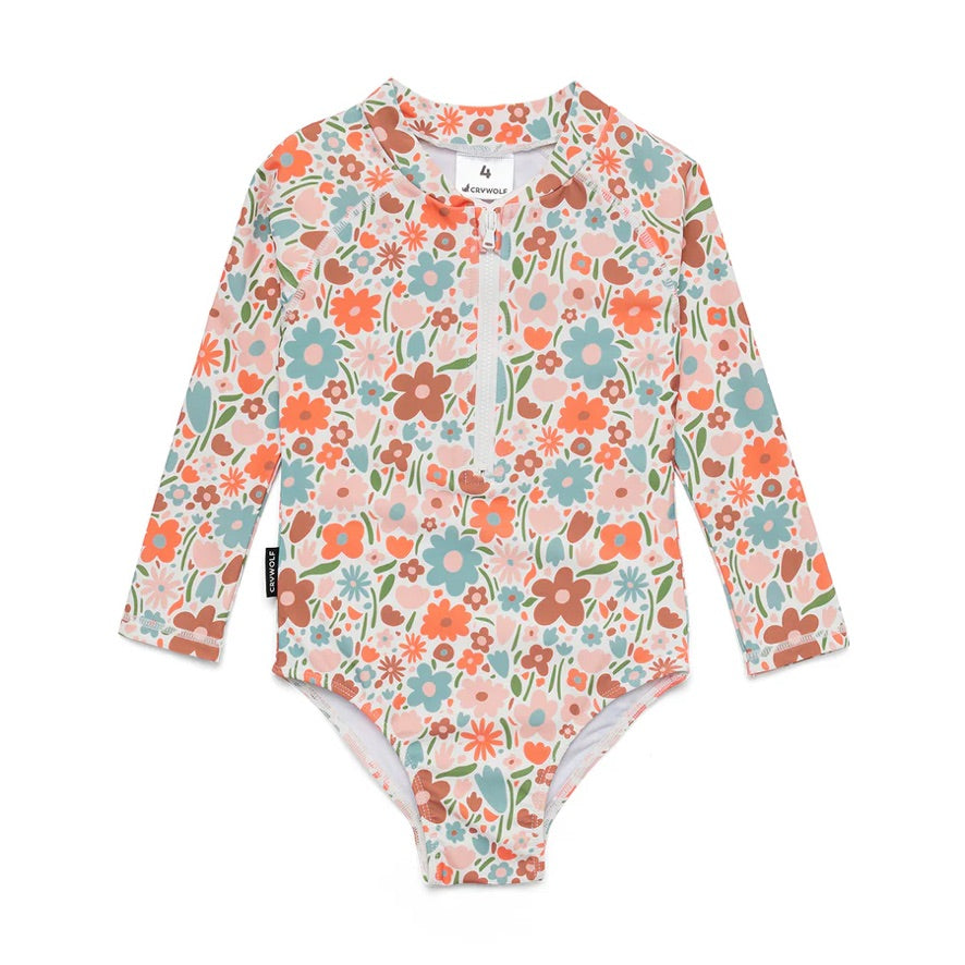 LONG SLEEVE SWIMSUIT - Flower Market