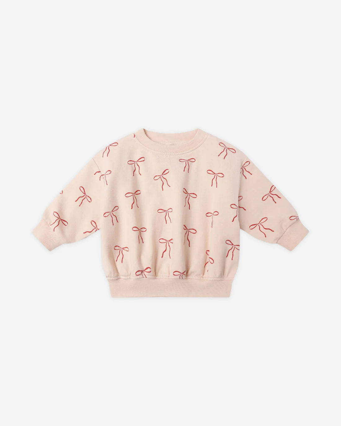 Relaxed fleece sweatshirt - Red bows