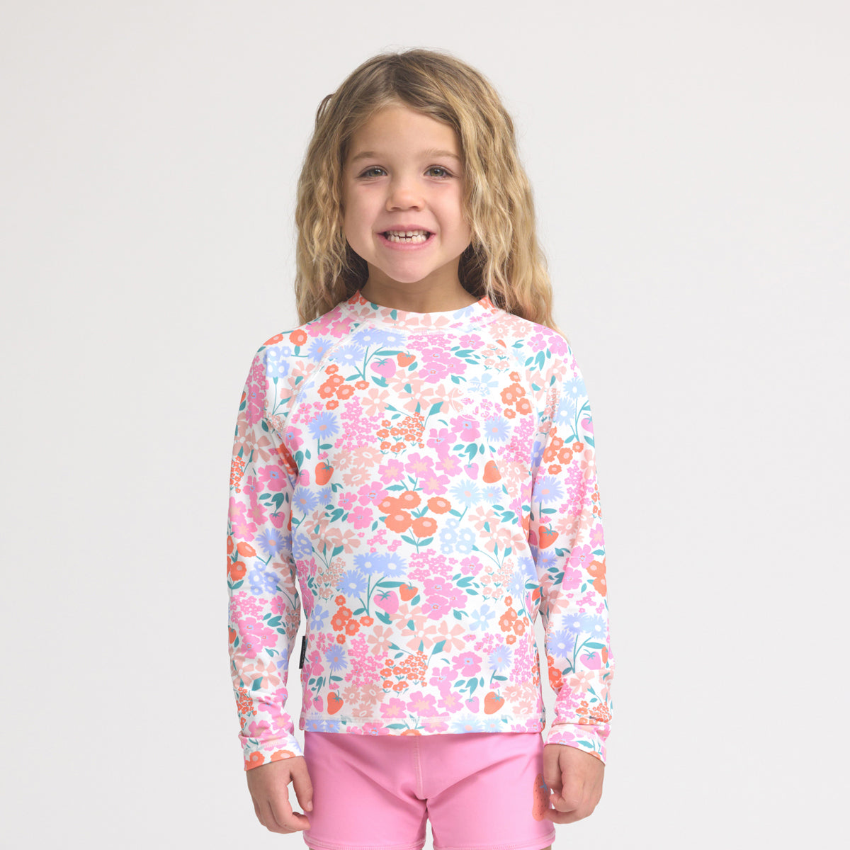 Long Sleeve Rash Vest - Berry Garden