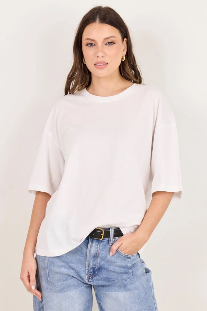 Boyfriend White Oversized Tee