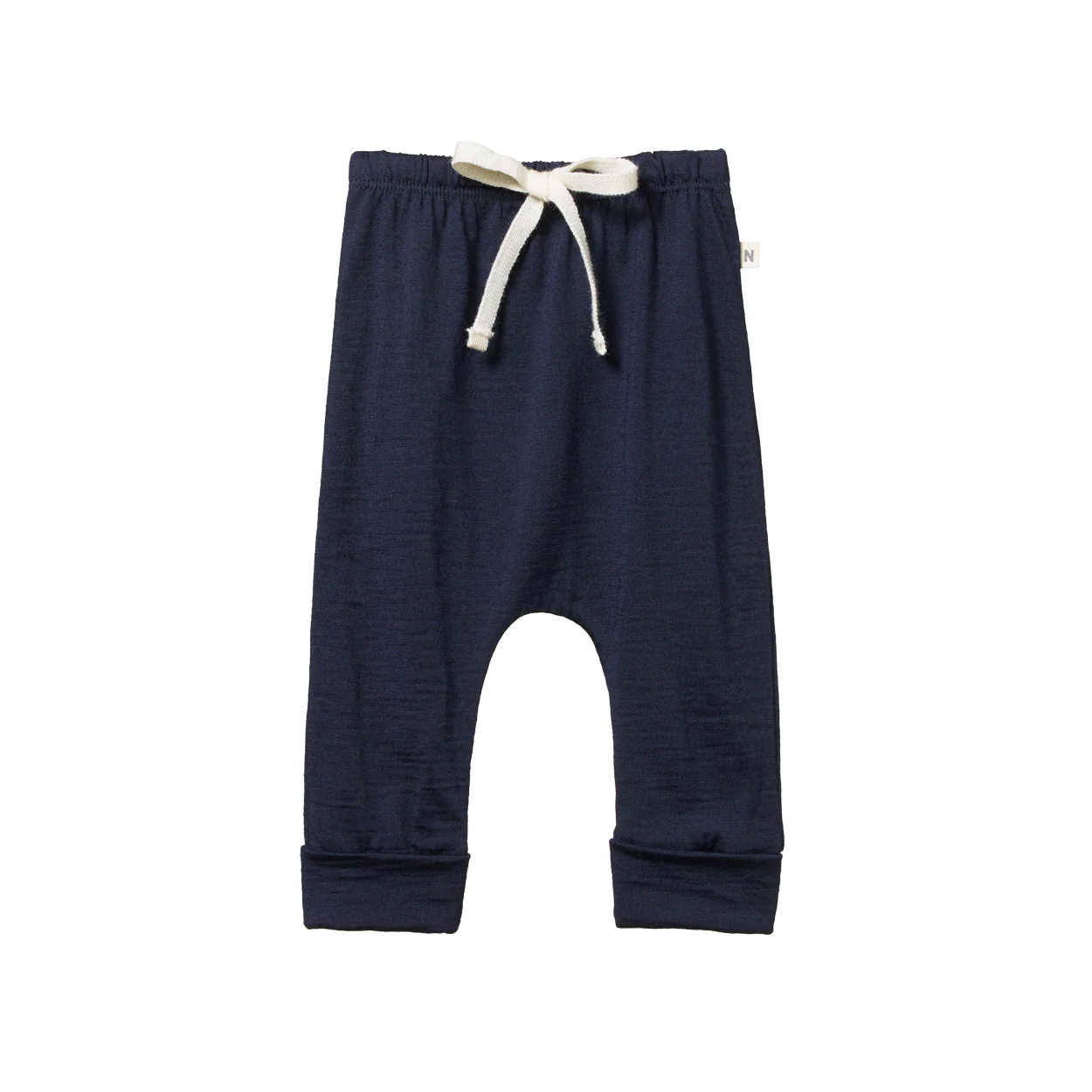 Merino Drawstring Pants - Navy