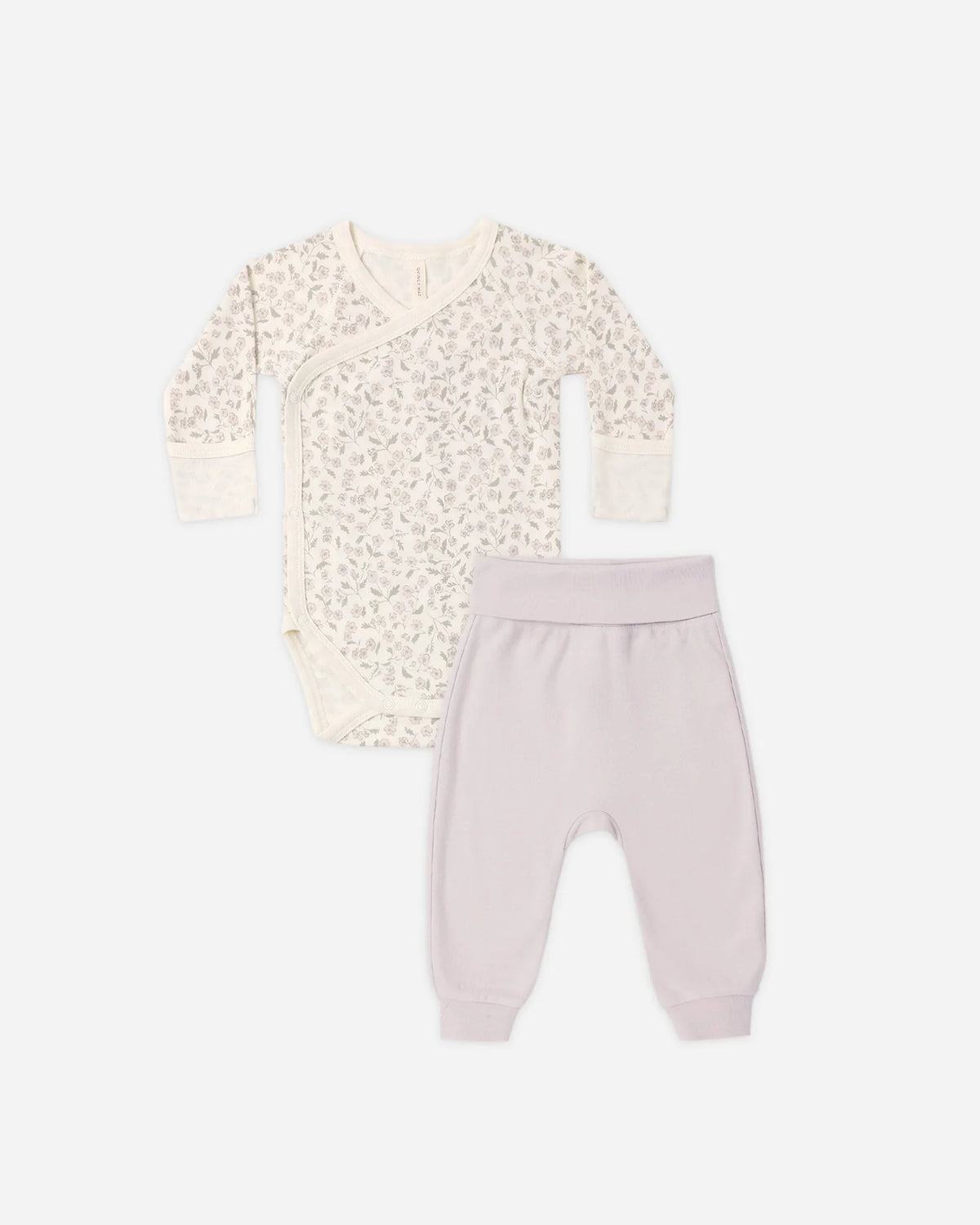 Side Snap Bodysuit + Pant Set Floret